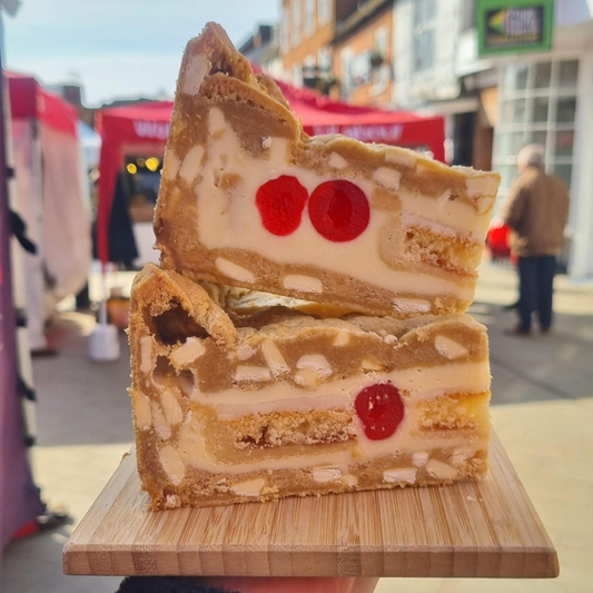 Cherry Bakewell Cookie Pie